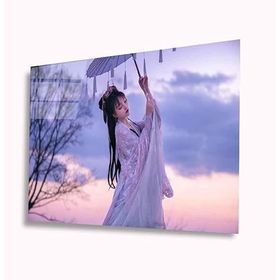 İdeal Glass Art Japon Kadın 4 mm Dayanıklı Temperli Cam Tablo