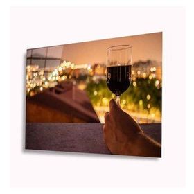 İdeal Glass Art Kadeh 4 mm Dayanıklı Temperli Cam Tablo