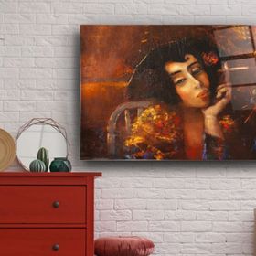 İdeal Glass Art Kadın Cam Tablo
