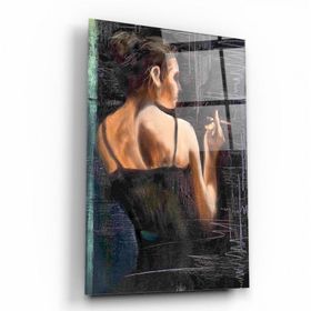 İdeal Glass Art Kadın Cam Tablo