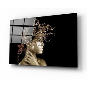 İdeal Glass Art Kadın Cam Tablo