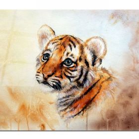 İdeal Glass Art Kaplan Cam Tablo