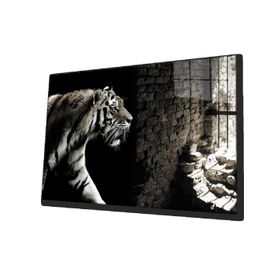 İdeal Glass Art Kaplan Kafeste Cam Tablo