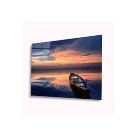 İdeal Glass Art Kayık 4 mm Dayanıklı Temperli Cam Tablo