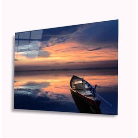 İdeal Glass Art Kayık 4 mm Dayanıklı Temperli Cam Tablo