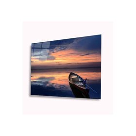 İdeal Glass Art Kayık 4 mm Dayanıklı Temperli Cam Tablo