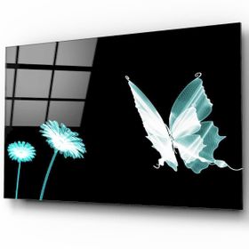 İdeal Glass Art Kelebek Cam Tablo