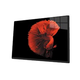 İdeal Glass Art Kırmızı Balık Cam Tablo