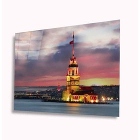 İdeal Glass Art Kız Kulesi 4 mm Dayanıklı Temperli Cam Tablo