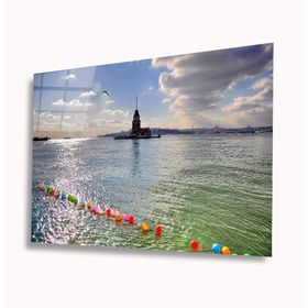 İdeal Glass Art Kız Kulesi 4 mm Dayanıklı Temperli Cam Tablo