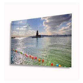 İdeal Glass Art Kız Kulesi 4 mm Dayanıklı Temperli Cam Tablo