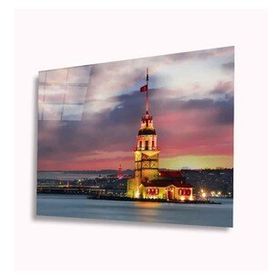 İdeal Glass Art Kız Kulesi 4 mm Dayanıklı Temperli Cam Tablo