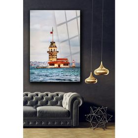 İdeal Glass Art Kız Kulesi Cam Tablo