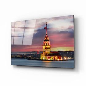 İdeal Glass Art Kız Kulesi Cam Tablo