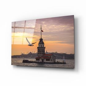 İdeal Glass Art Kız Kulesi Cam Tablo