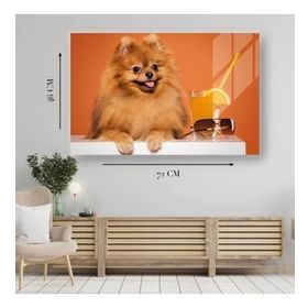 İdeal Glass Art Köpek Cam Tablo
