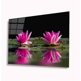 İdeal Glass Art Lotus Çiçeği 4 mm Dayanıklı Temperli Cam Tablo