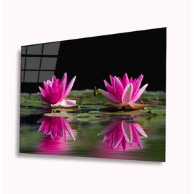 İdeal Glass Art Lotus Çiçeği 4 mm Dayanıklı Temperli Cam Tablo