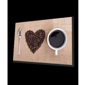 İdeal Glass Art Love Kahve Cam Tablo
