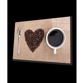 İdeal Glass Art Love Kahve Cam Tablo
