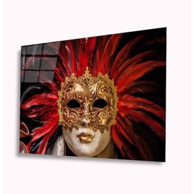 İdeal Glass Art Maskeli Kadın 4 mm Dayanıklı Temperli Cam Tablo