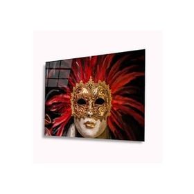 İdeal Glass Art Maskeli Kadın 4 mm Dayanıklı Temperli Cam Tablo