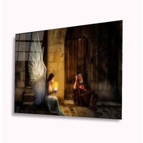 İdeal Glass Art Melek Kız 4 mm Dayanıklı Temperli Cam Tablo