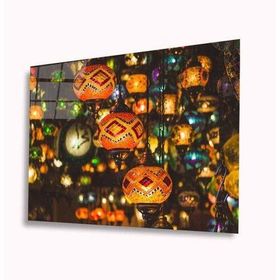 İdeal Glass Art Motifli Lamba 4 mm Dayanıklı Temperli Cam Tablo
