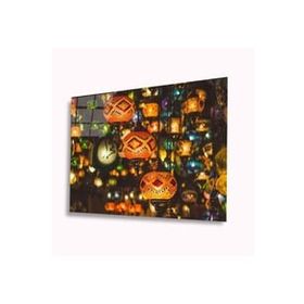 İdeal Glass Art Motifli Lamba 4 mm Dayanıklı Temperli Cam Tablo