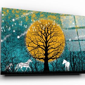 İdeal Glass Art Orman Cam Tablo