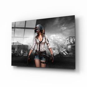 İdeal Glass Art Pubg Kadın Cam Tablo