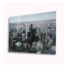 İdeal Glass Art Şehir Manzara 4 mm Dayanıklı Temperli Cam Tablo