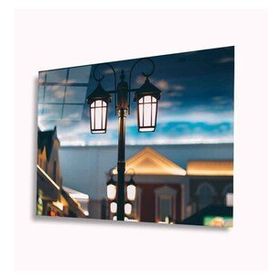 İdeal Glass Art Sokak Lambası 4 mm Dayanıklı Temperli Cam Tablo