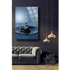 İdeal Glass Art Su Damlası Cam Tablo