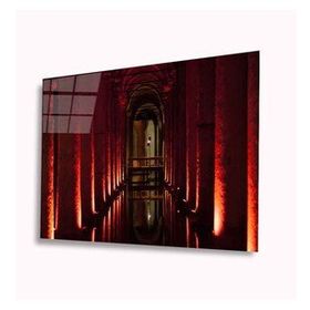 İdeal Glass Art Yerebatan Sarnıcı 4 mm Dayanıklı Temperli Cam Tablo