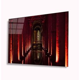 İdeal Glass Art Yerebatan Sarnıcı 4 mm Dayanıklı Temperli Cam Tablo