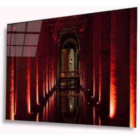 İdeal Glass Art Yerebatan Sarnıcı 4 mm Dayanıklı Temperli Cam Tablo