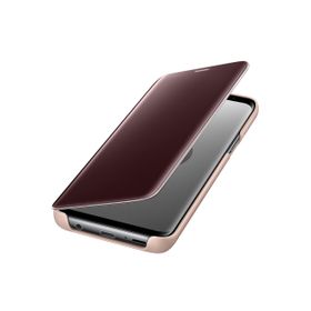 İdealtrend EF-ZG960CFEGWW Samsung S9 Clear View Standing Altın Kılıf