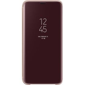 İdealtrend EF-ZG960CFEGWW Samsung S9 Clear View Standing Altın Kılıf
