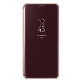 İdealtrend EF-ZG960CFEGWW Samsung S9 Clear View Standing Altın Kılıf
