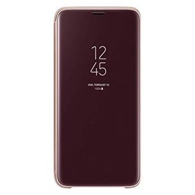 İdealtrend EF-ZG960CFEGWW Samsung S9 Clear View Standing Altın Kılıf