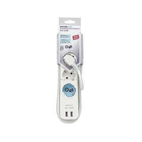 Ideenwelt GES-141 BSC Beyaz 3'lü 2'li USB Çoklu Priz