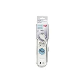 Ideenwelt GES-141 BSC Beyaz 3'lü 2'li USB Çoklu Priz