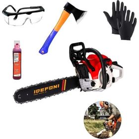 Idefoni 16HP Titanyum Piston Çift Egsoz Benzinli Zincirli Ağaç Kesme Makinesi
