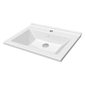 İdevit 60 cm Merkür Dolap Uyumlu 25 mm İnce Bantlı Lavabo
