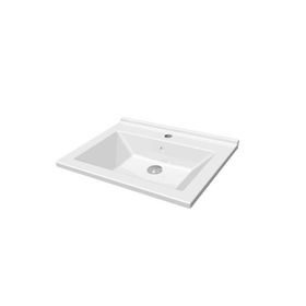 İdevit 60 cm Merkür Dolap Uyumlu 25 mm İnce Bantlı Lavabo