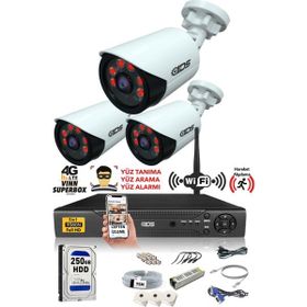 IDS VGI463 5MP Kameralı Sony Lensli 1080P Full HD Cepten İzle Güvenlik Kamerası Sistemi