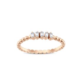 İf Pırlanta 0.10 ct Pırlanta Baget Yüzük