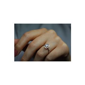 İf Pırlanta 0.10 ct Pırlanta Baget Yüzük