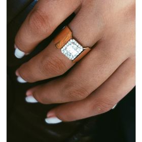 İf Pırlanta 0.15 ct Pırlanta Baget Yüzük